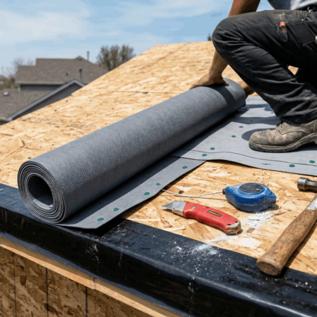 Quality Residential Roofing in Schaumburg, IL underlayment and ice barrier installation detail