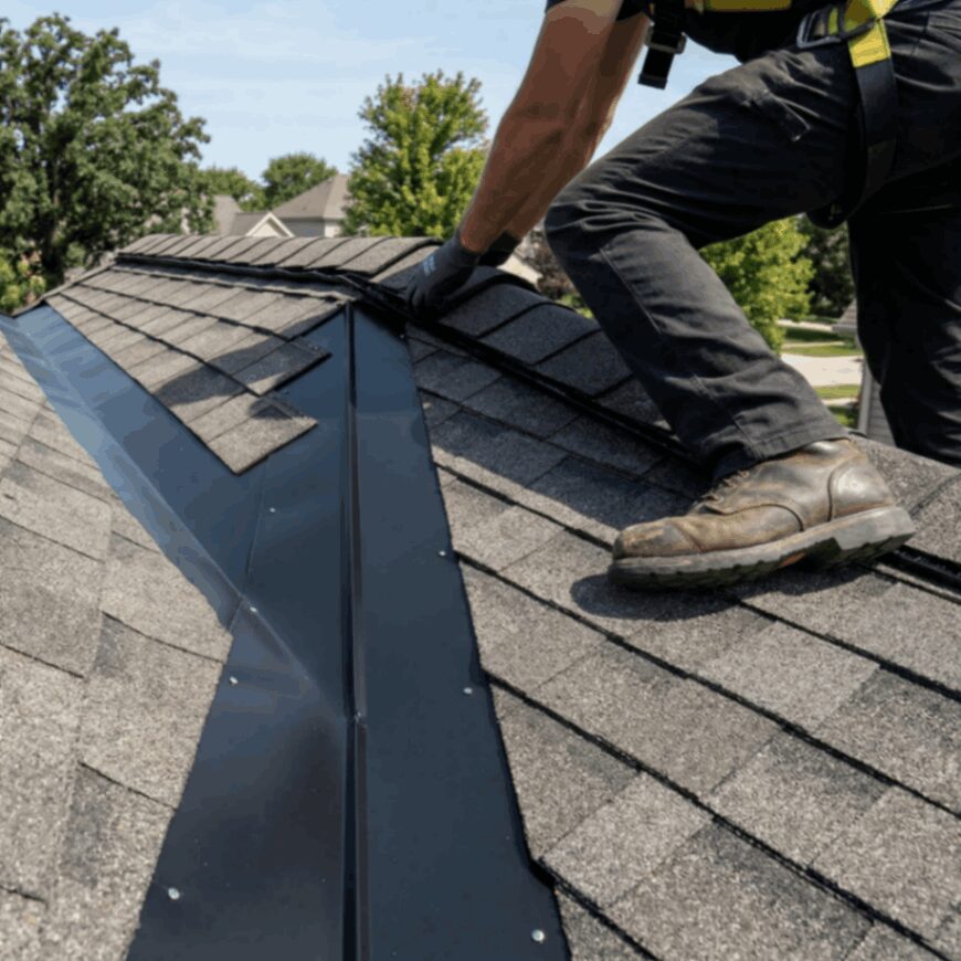 Reliable Residential Roofing in Naperville, IL roof valley and ridge cap installation detail